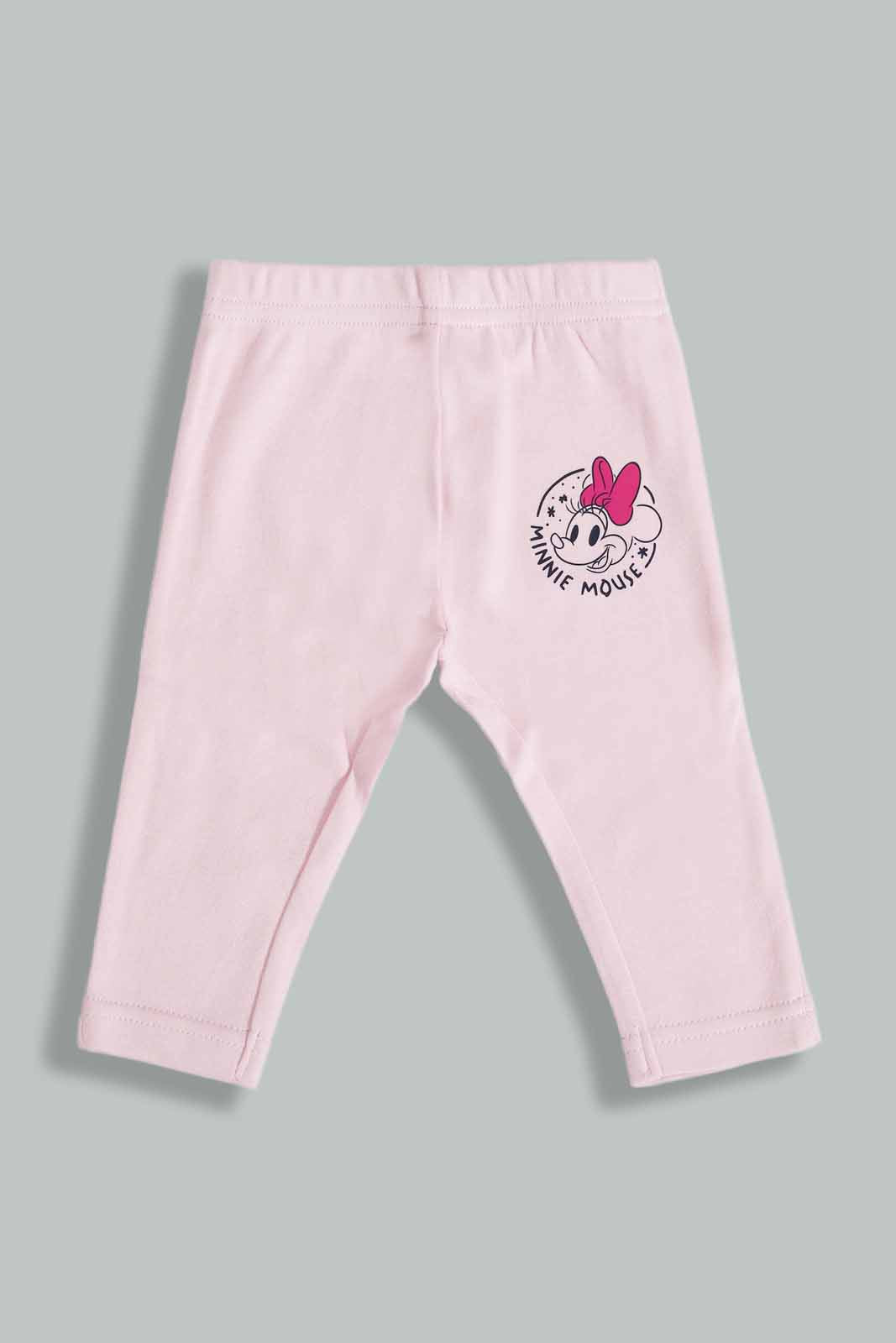 Redtag-Pink-Minnie-Mouse-4-Piece-Pack-Gift-Box-Category:Gift-Sets,-Colour:Apricot,-Deals:New-In,-Filter:Baby-(0-to-12-Mths),-NBG-Gift-Sets,-New-In-NBG-APL,-Non-Sale,-Section:Girls-(0-to-14Yrs),-W22O-Baby-0 to 12 Months