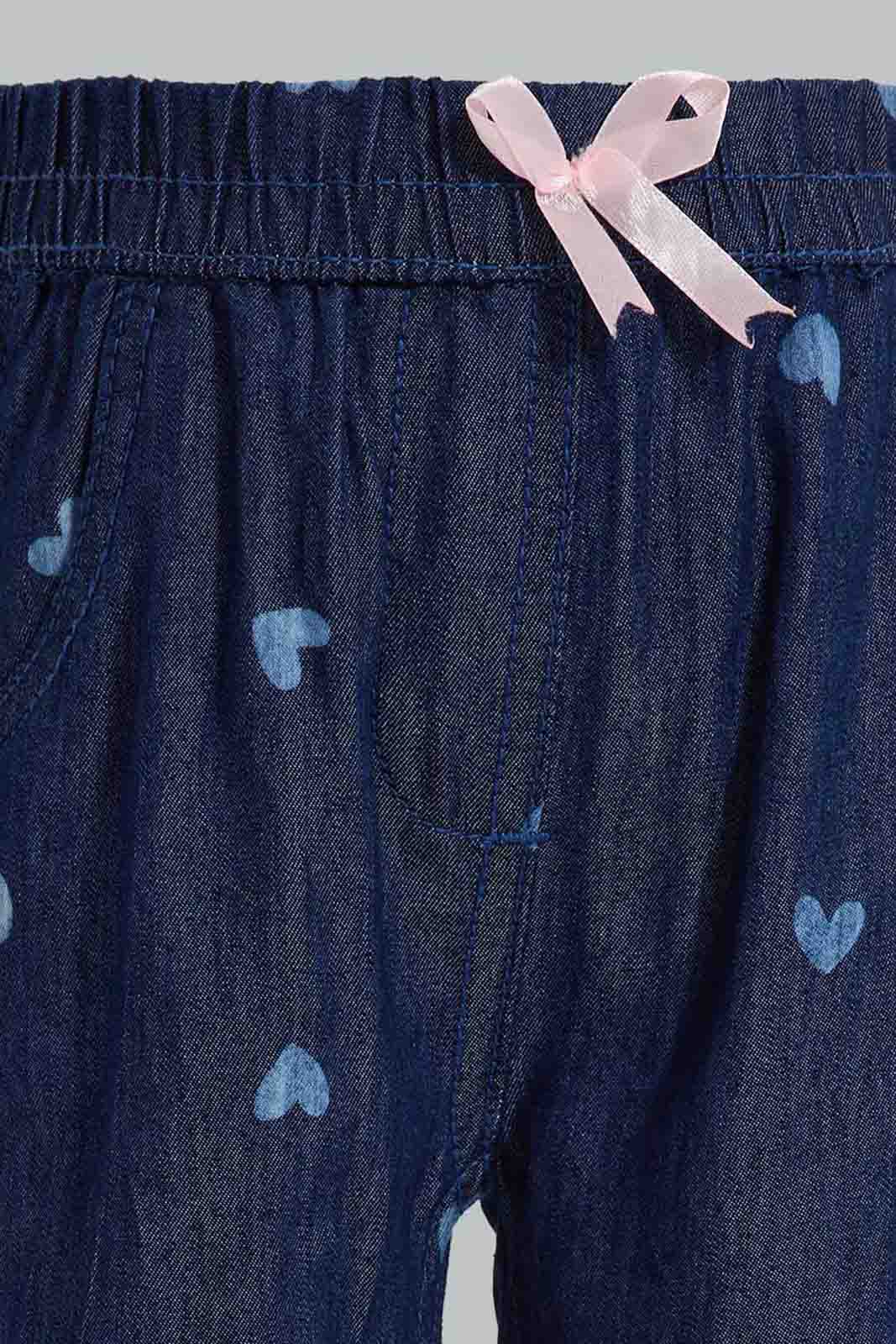Redtag-Dark-Wash-Harem-Denim-Category:Jeans,-Colour:Dark-Wash,-Deals:New-In,-Filter:Infant-Girls-(3-to-24-Mths),-ING-Jeans,-New-In-ING-APL,-Non-Sale,-Section:Girls-(0-to-14Yrs),-TBL,-W22O-Infant-Girls-3 to 24 Months