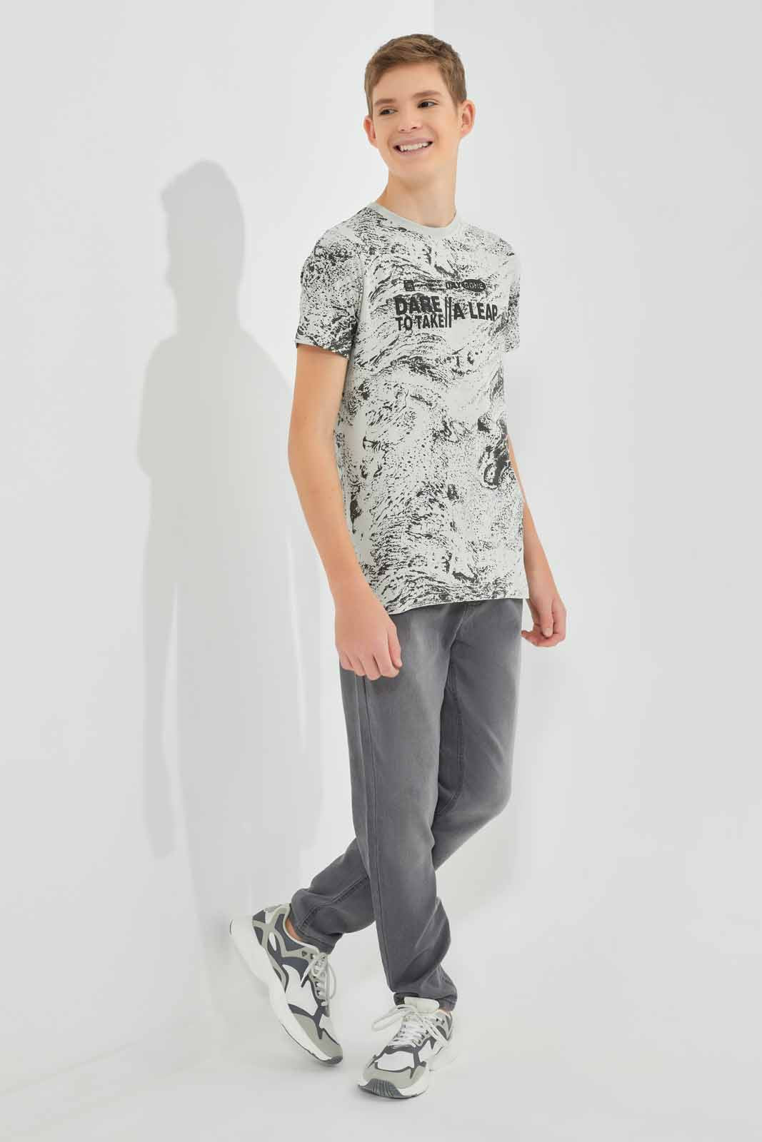 Redtag-White-Marble-T-Shirt-BSR-T-Shirts,-Category:T-Shirts,-CHR,-Colour:White,-Deals:New-In,-Filter:Senior-Boys-(9-to-14-Yrs),-New-In-BSR-APL,-Non-Sale,-Section:Boys-(0-to-14Yrs),-TBL,-W22O-Senior-Boys-9 to 14 Years