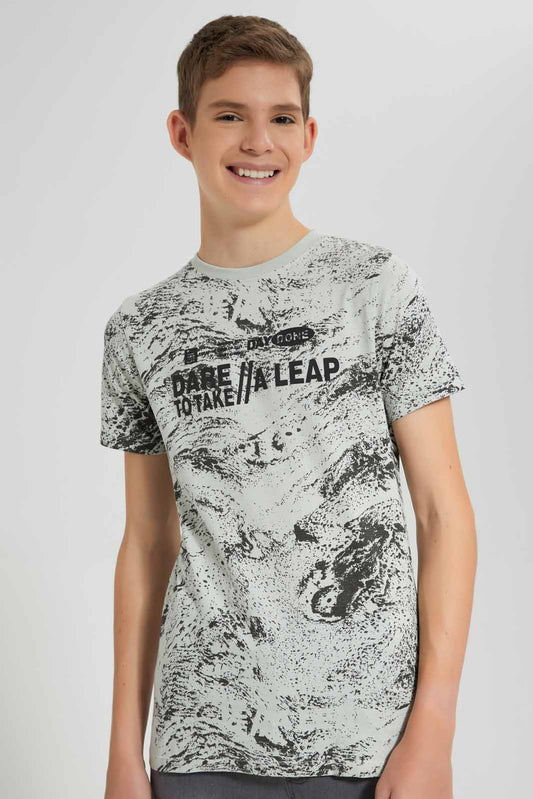 Redtag-White-Marble-T-Shirt-BSR-T-Shirts,-Category:T-Shirts,-CHR,-Colour:White,-Deals:New-In,-Filter:Senior-Boys-(9-to-14-Yrs),-New-In-BSR-APL,-Non-Sale,-Section:Boys-(0-to-14Yrs),-TBL,-W22O-Senior-Boys-9 to 14 Years