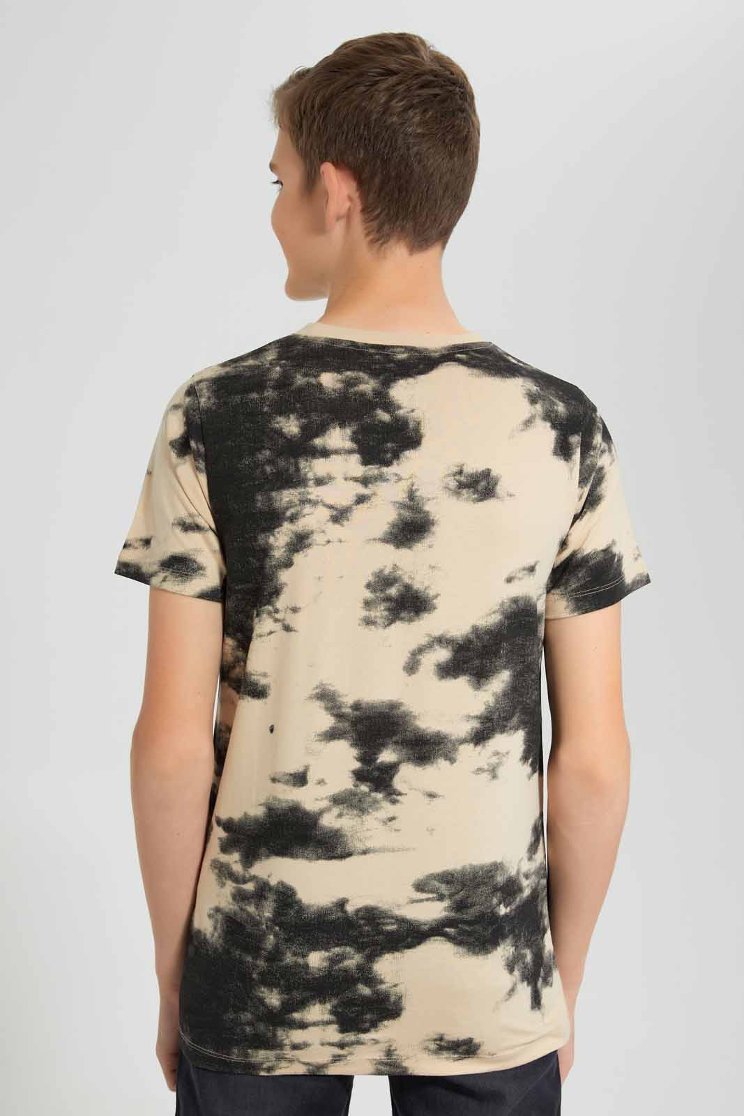 Redtag-Brown-Tye-Dye-T-Shirt-BSR-T-Shirts,-Category:T-Shirts,-Colour:Brown,-Deals:New-In,-Filter:Senior-Boys-(9-to-14-Yrs),-New-In-BSR-APL,-Non-Sale,-Section:Boys-(0-to-14Yrs),-TBL,-W22O-Senior-Boys-9 to 14 Years