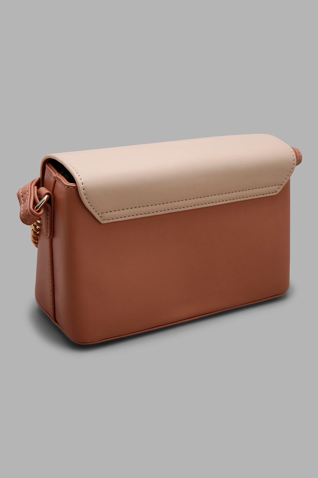 Redtag-Pink-And-Tan-Cross-Body-Bag-Category:Bags,-Colour:Pink,-Filter:Women's-Accessories,-New-In,-New-In-Women-ACC,-Non-Sale,-Section:Women,-W22A,-Women-Bags-Women-