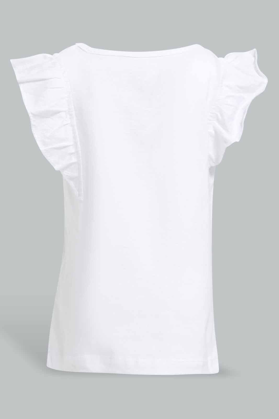 Redtag-White-Frilled-Sleeves-Solid-T-Shirt-Category:T-Shirts,-Colour:White,-Deals:New-In,-Filter:Infant-Girls-(3-to-24-Mths),-ING-T-Shirts,-New-In-ING-APL,-Non-Sale,-Section:Girls-(0-to-14Yrs),-TBL,-W22O-Infant-Girls-3 to 24 Months