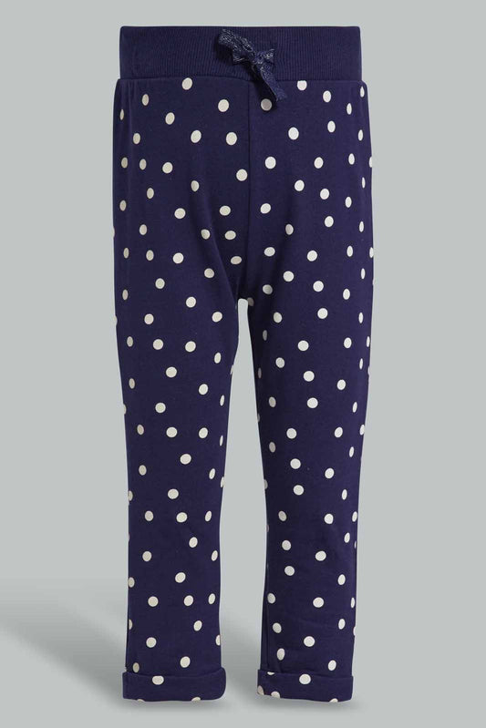 Redtag-Navy-Allover-Print-Track-Pant-Category:Joggers,-Colour:Navy,-Deals:New-In,-Filter:Infant-Girls-(3-to-24-Mths),-ING-Joggers,-New-In-ING-APL,-Non-Sale,-Section:Girls-(0-to-14Yrs),-TBL,-W22O-Infant-Girls-3 to 24 Months
