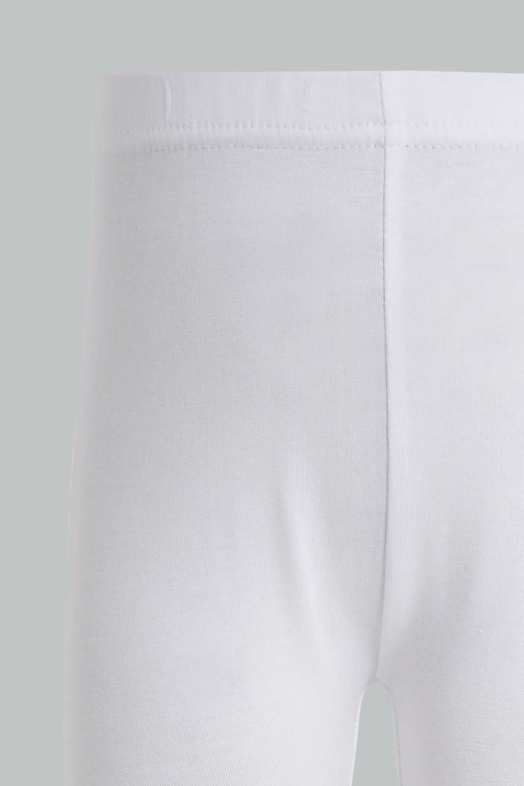 Redtag-White-Solid-Legging-With-Motif-Category:Leggings,-Colour:White,-Deals:New-In,-Filter:Infant-Girls-(3-to-24-Mths),-ING-Leggings,-New-In-ING-APL,-Non-Sale,-Section:Girls-(0-to-14Yrs),-TBL,-W22O-Infant-Girls-3 to 24 Months