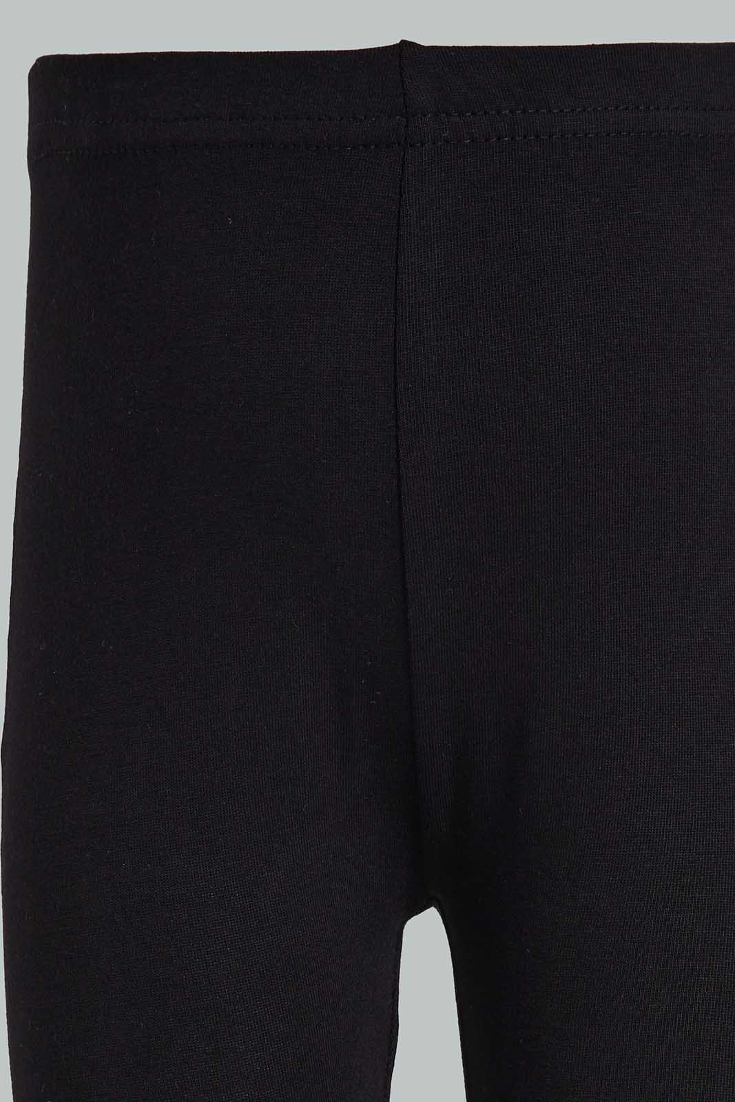 Redtag-Black-Solid-Legging-With-Motif-Category:Leggings,-Colour:Black,-Deals:New-In,-Filter:Infant-Girls-(3-to-24-Mths),-ING-Leggings,-New-In-ING-APL,-Non-Sale,-Section:Girls-(0-to-14Yrs),-TBL,-W22O-Infant-Girls-3 to 24 Months