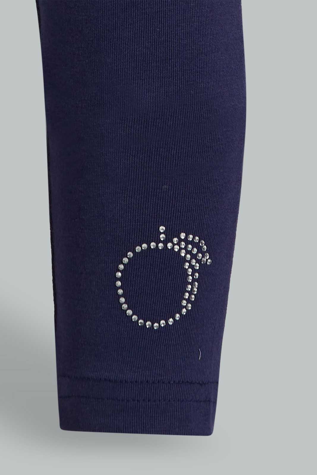 Redtag-Navy-Solid-Legging-With-Motif-Category:Leggings,-Colour:Navy,-Deals:New-In,-Filter:Infant-Girls-(3-to-24-Mths),-ING-Leggings,-New-In-ING-APL,-Non-Sale,-Section:Girls-(0-to-14Yrs),-TBL,-W22O-Infant-Girls-3 to 24 Months