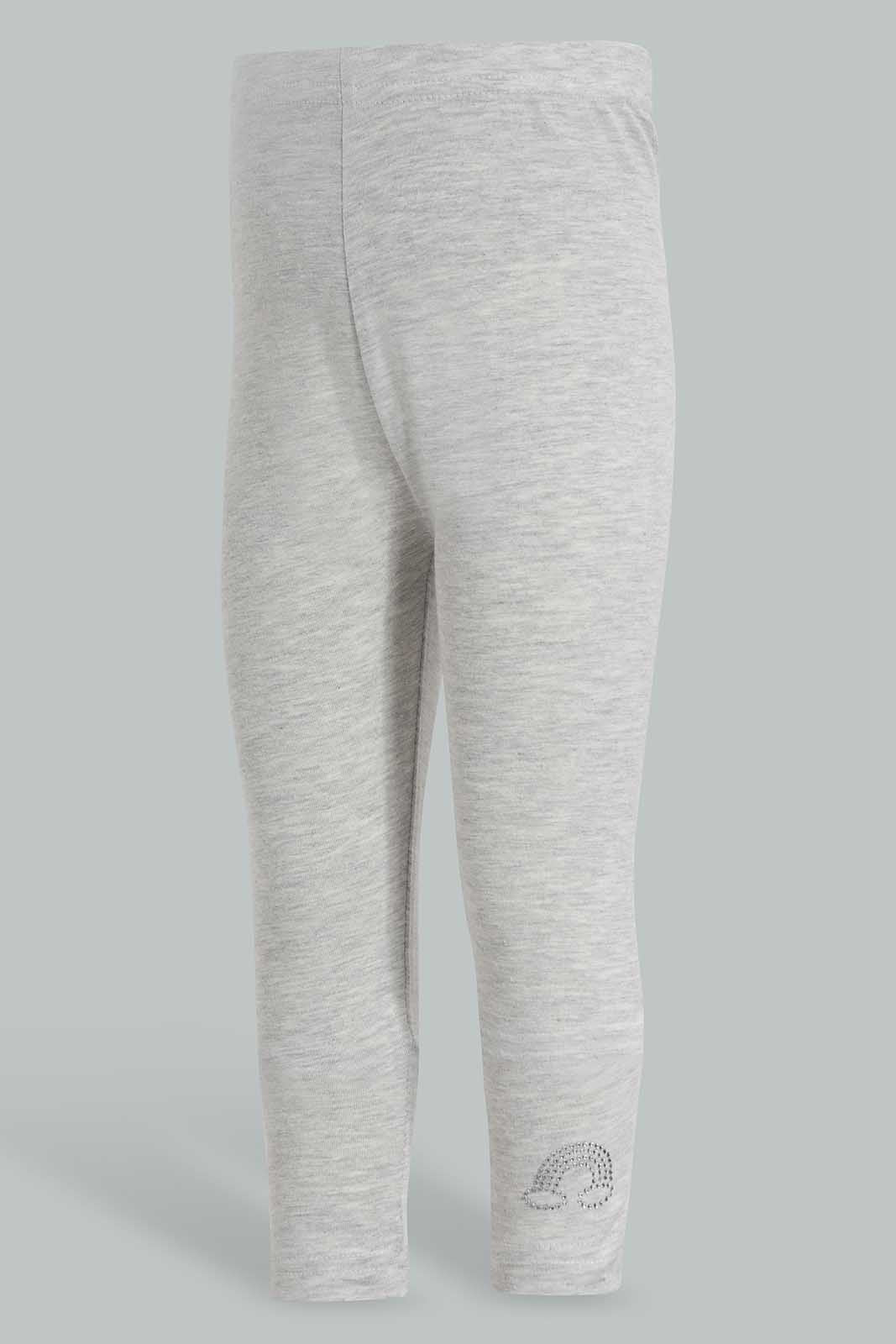 Redtag-Grey-Solid-Legging-With-Motif-Category:Leggings,-Colour:Grey,-Deals:New-In,-Filter:Infant-Girls-(3-to-24-Mths),-ING-Leggings,-New-In-ING-APL,-Non-Sale,-Section:Girls-(0-to-14Yrs),-TBL,-W22O-Infant-Girls-3 to 24 Months