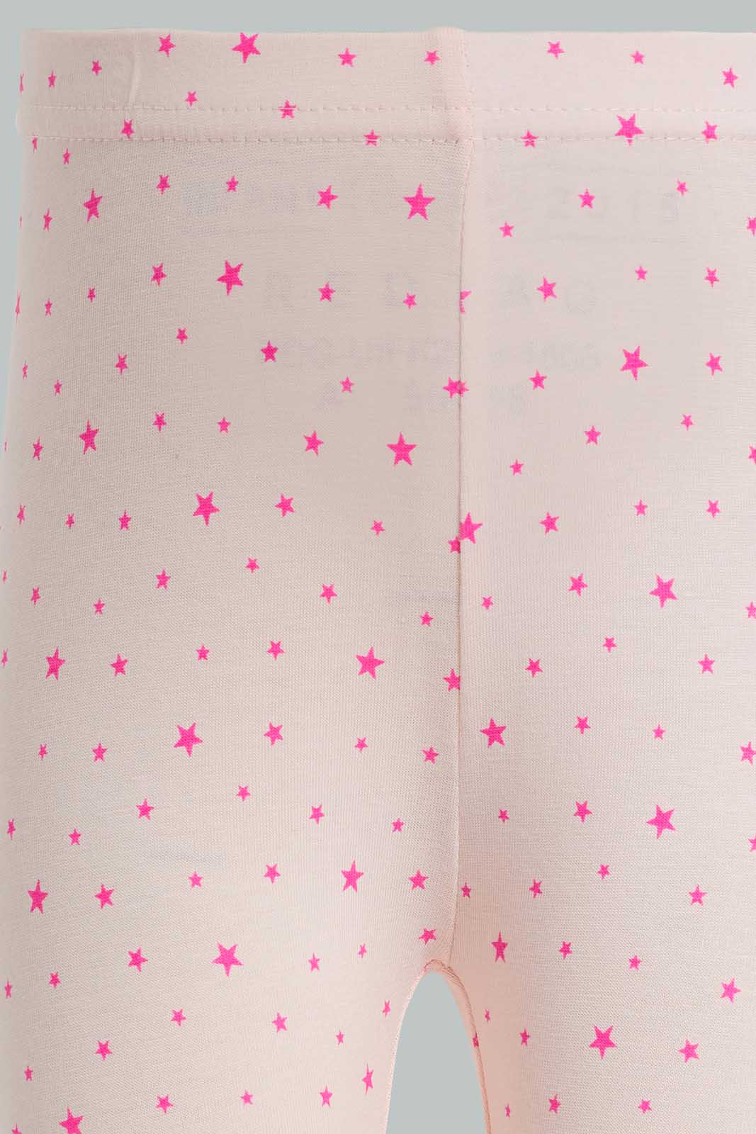 Redtag-Pink-Allover-Print-Legging-Category:Leggings,-Colour:Apricot,-Deals:New-In,-Filter:Infant-Girls-(3-to-24-Mths),-ING-Leggings,-New-In-ING-APL,-Non-Sale,-Section:Girls-(0-to-14Yrs),-TBL,-W22O-Infant-Girls-3 to 24 Months