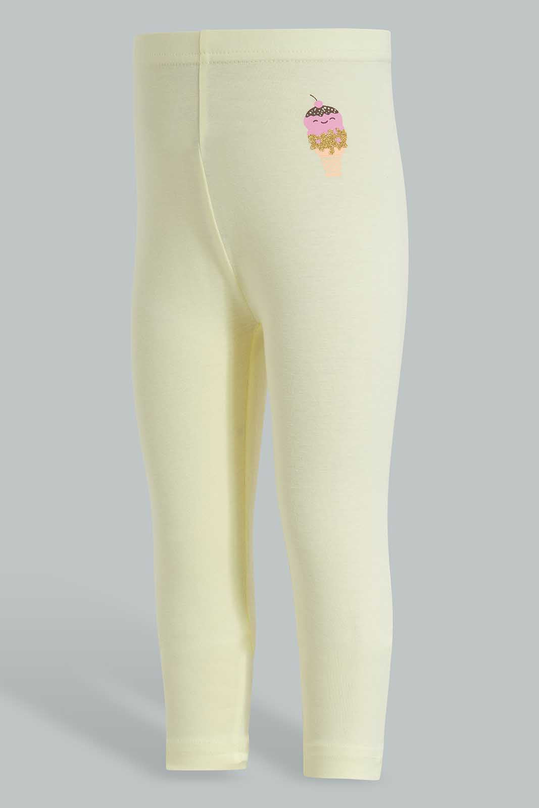 Redtag-Yellow-Placement-Print-Legging-Category:Leggings,-Colour:Yellow,-Deals:New-In,-Filter:Infant-Girls-(3-to-24-Mths),-ING-Leggings,-New-In-ING-APL,-Non-Sale,-Section:Girls-(0-to-14Yrs),-TBL,-W22O-Infant-Girls-3 to 24 Months