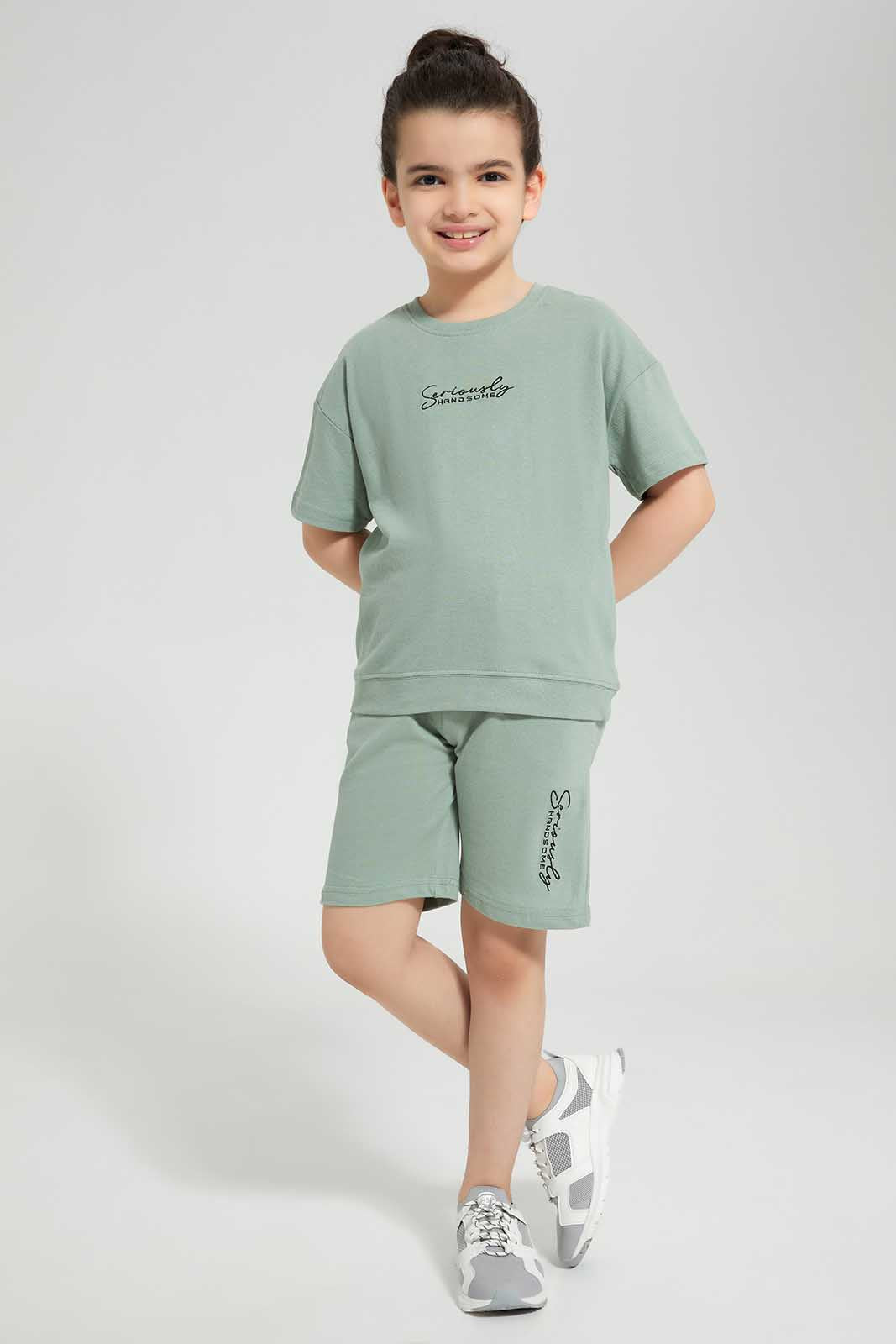 Redtag-Olive-Embroidered-Oversize-SS-T-Shirt-BOY-T-Shirts,-Category:T-Shirts,-Colour:Olive,-Deals:New-In,-Filter:Boys-(2-to-8-Yrs),-New-In-BOY,-Non-Sale,-Section:Boys-(0-to-14Yrs),-TBL,-W22O-Boys-2 to 8 Years