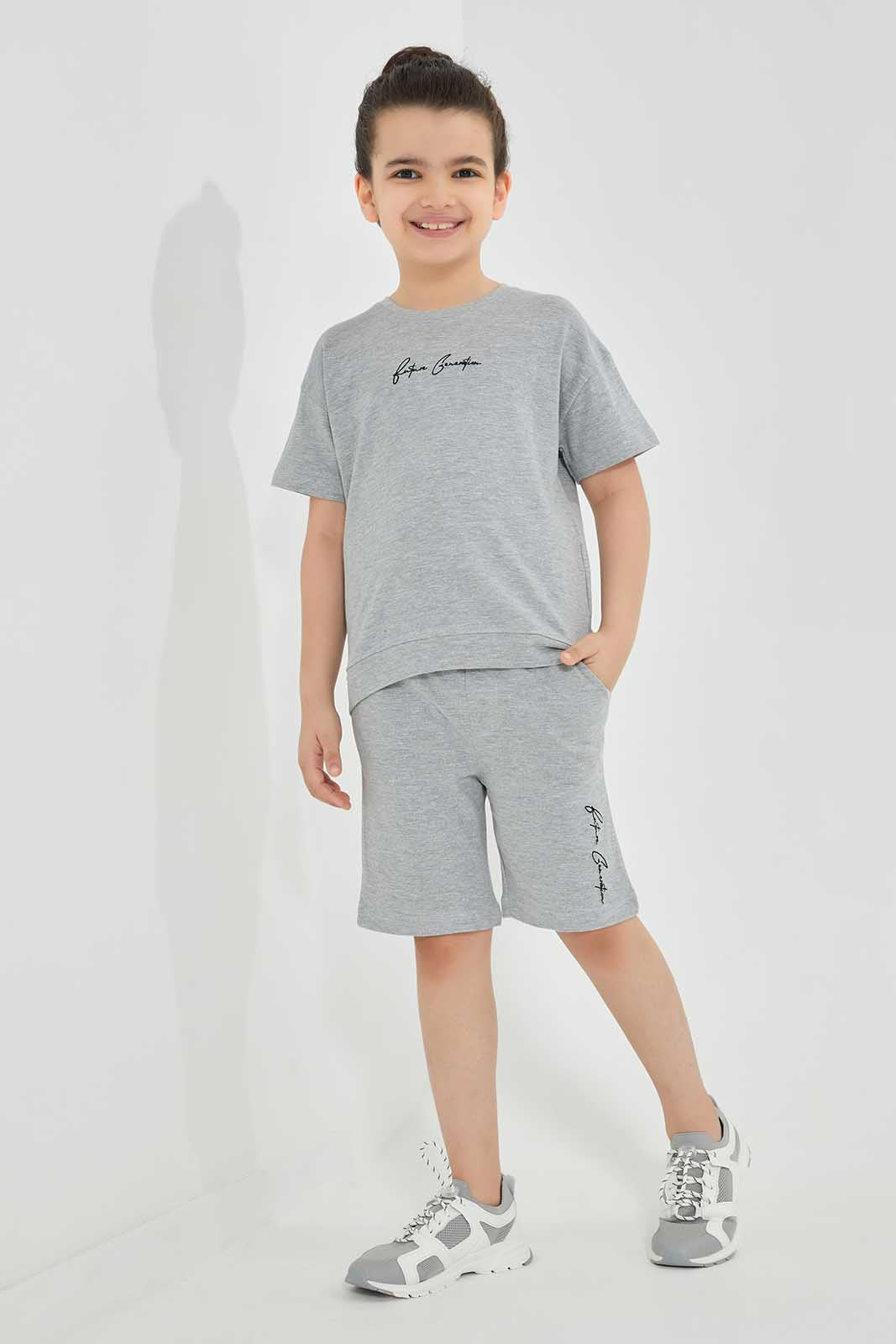 Redtag-Grey-M-Embroidered-Oversize-SS-T-Shirt-BOY-T-Shirts,-Category:T-Shirts,-Colour:Grey,-Deals:New-In,-Filter:Boys-(2-to-8-Yrs),-New-In-BOY,-Non-Sale,-Section:Boys-(0-to-14Yrs),-TBL,-W22O-Boys-2 to 8 Years