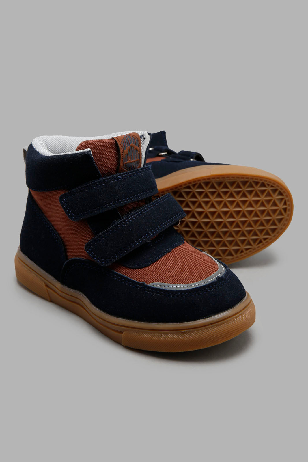 Redtag-Navy-Material-Block-High-Top-BOY-Boots,-Category:Boots,-Colour:Assorted,-Deals:New-In,-Filter:Boys-Footwear-(3-to-5-Yrs),-New-In-BOY-FOO,-Non-Sale,-Section:Boys-(0-to-14Yrs),-W22A-Boys-3 to 5 Years