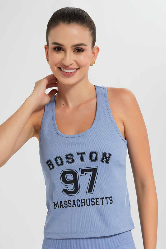 Redtag-Blue-Razor-Back-Active-T-Shirt-Category:T-Shirts,-Colour:Blue,-Deals:New-In,-Filter:Women's-Clothing,-New-In-Women,-Non-Sale,-Section:Women,-W22O,-Women-T-Shirts-Women's-