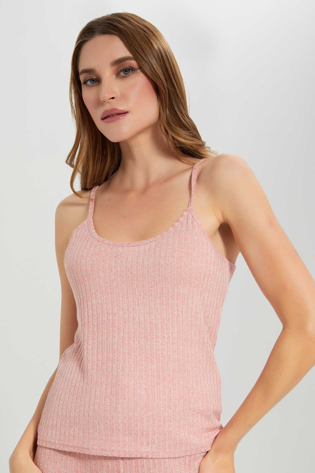 Women Pink Sleeveless Top