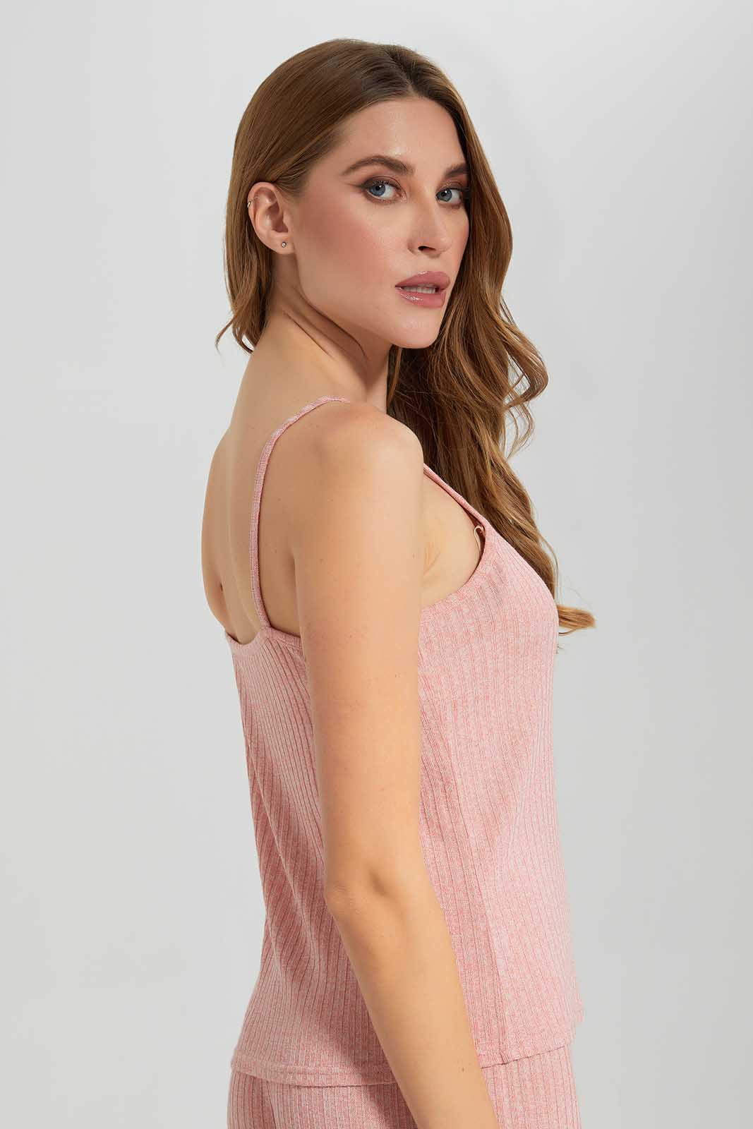Women Pink Sleeveless Top