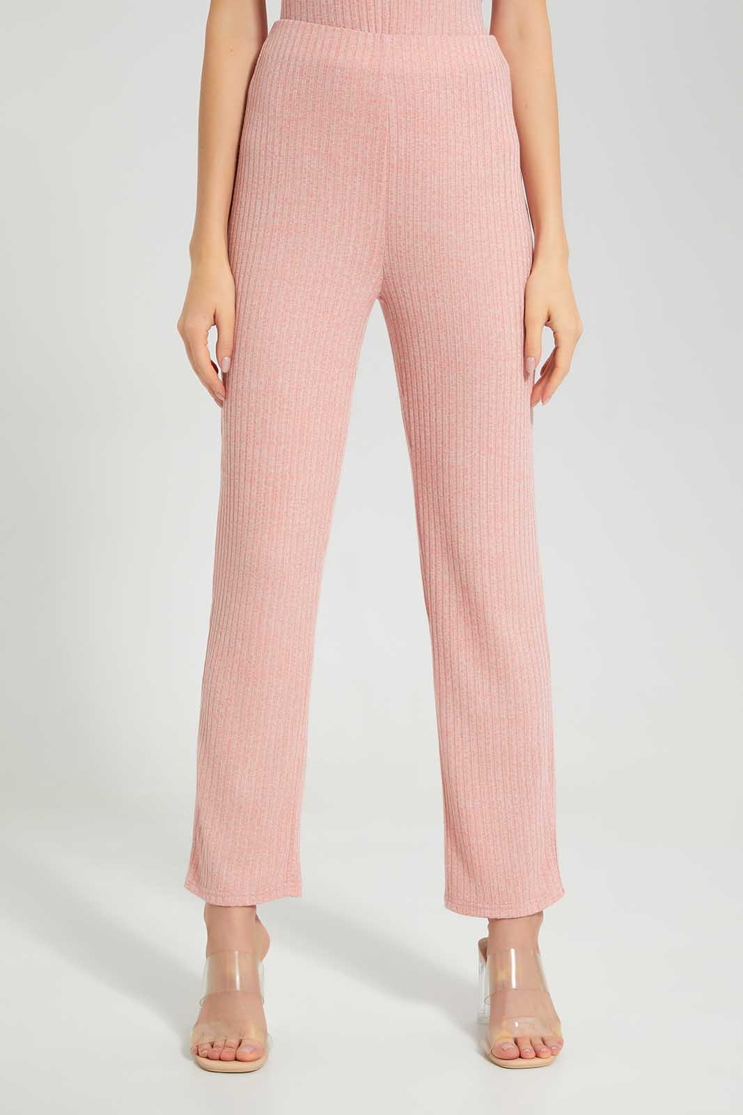 Redtag-Pink-Straight-Fit-Trouser-Category:Trousers,-Colour:Apricot,-Deals:New-In,-Filter:Women's-Clothing,-LEC,-LEC-Trousers,-New-In-LEC-APL,-Non-Sale,-Section:Women,-W22A-Women's-