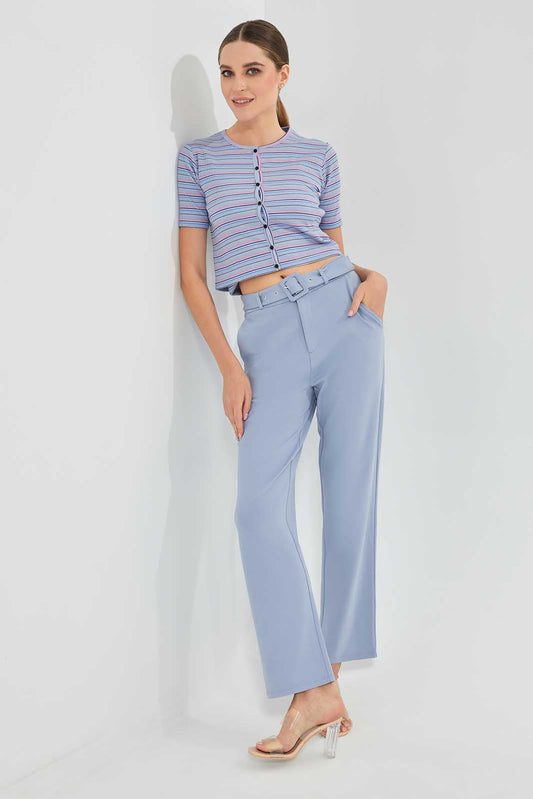 Redtag-Blue-Straight-Fit-Trouser-Category:Trousers,-Colour:Blue,-Deals:New-In,-Filter:Women's-Clothing,-LEC,-LEC-Trousers,-New-In-LEC,-Non-Sale,-Section:Women,-W22O-Women's-