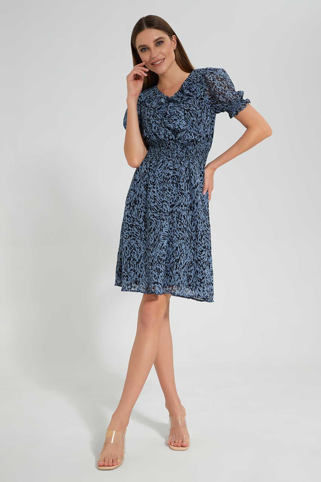 Redtag-Assorted-Printed-Dress-Category:Dresses,-Colour:Assorted,-Deals:New-In,-Filter:Women's-Clothing,-LEC,-LEC-Dresses,-New-In-LEC,-Non-Sale,-Section:Women,-W22O-Women's-
