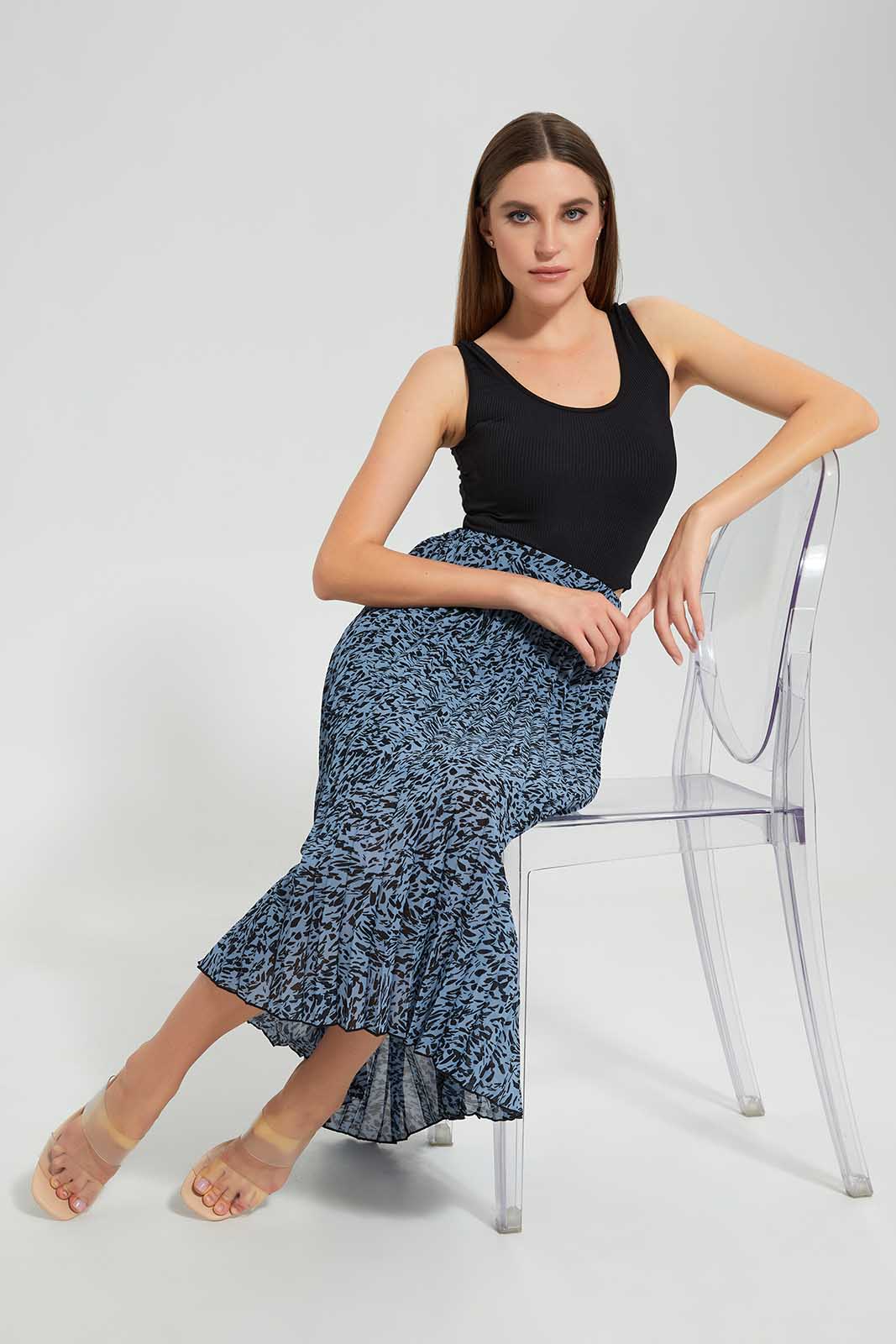 Redtag-Assorted-Printed-Pleated-Skirt-Category:Skirts,-Colour:Assorted,-Deals:New-In,-Filter:Women's-Clothing,-LEC,-LEC-Skirts,-New-In-LEC,-Non-Sale,-Section:Women,-W22O-Women's-