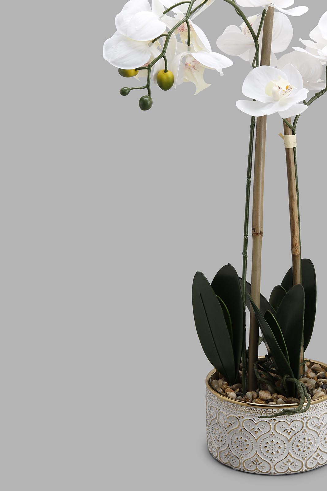 Redtag-Multi-Artificial-Orchid-In-Ceramic-Vase-Category:Plants-&-Flowers,-Colour:Multicolour,-Deals:New-In,-Filter:Home-Decor,-HMW-HOM-Decorative-Accessories,-New-In-HMW-HOM,-Non-Sale,-Section:Homewares,-W22A-Home-Decor-