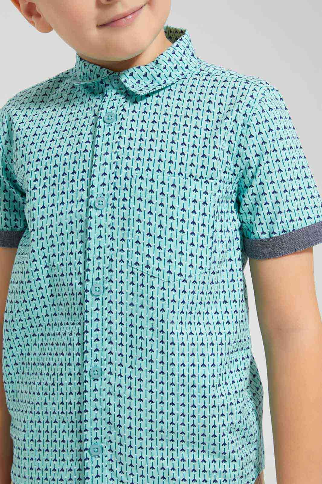 Redtag-Blue-Patterned-Aop-SS-Shirt-BOY-Shirts,-Category:Shirts,-Colour:Blue,-Deals:New-In,-Filter:Boys-(2-to-8-Yrs),-New-In-BOY-APL,-Non-Sale,-Section:Boys-(0-to-14Yrs),-TBL,-W22O-Boys-2 to 8 Years