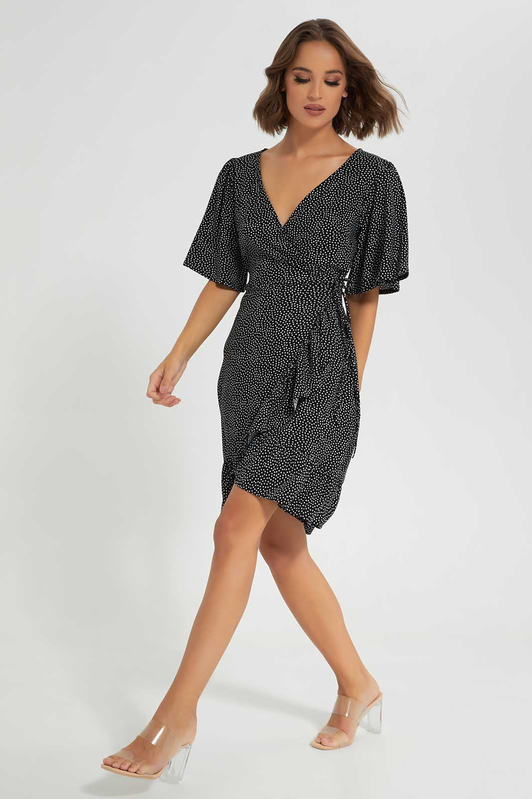 Redtag-Assorted-Wrap-Around-Dress-Category:Dresses,-Colour:Assorted,-Deals:New-In,-Filter:Women's-Clothing,-LEC,-LEC-Dresses,-New-In-LEC-APL,-Non-Sale,-Section:Women,-W22O-Women's-