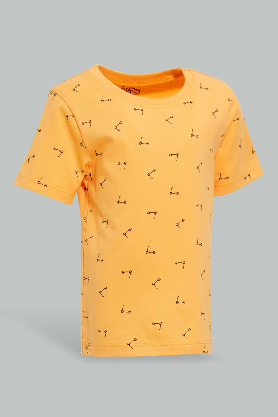 Redtag-Orange-Scooter-Printed-Short-Slv-Tshirt-Category:T-Shirts,-Colour:Orange,-Deals:New-In,-Filter:Infant-Boys-(3-to-24-Mths),-INB-T-Shirts,-New-In-INB-APL,-Non-Sale,-Section:Boys-(0-to-14Yrs),-TBL,-W22O-Infant-Boys-3 to 24 Months