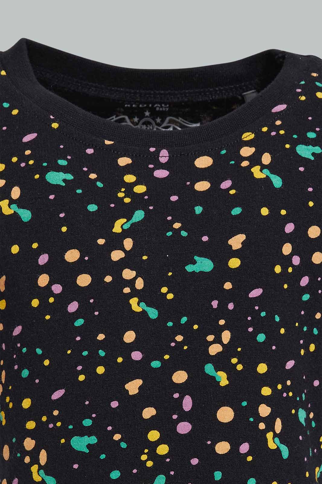 Redtag-Black-Splatter-Awesome-Short-Slv-Tshirt-Category:T-Shirts,-Colour:Black,-Deals:New-In,-Filter:Infant-Boys-(3-to-24-Mths),-INB-T-Shirts,-New-In-INB-APL,-Non-Sale,-Section:Boys-(0-to-14Yrs),-TBL,-W22O-Infant-Boys-3 to 24 Months