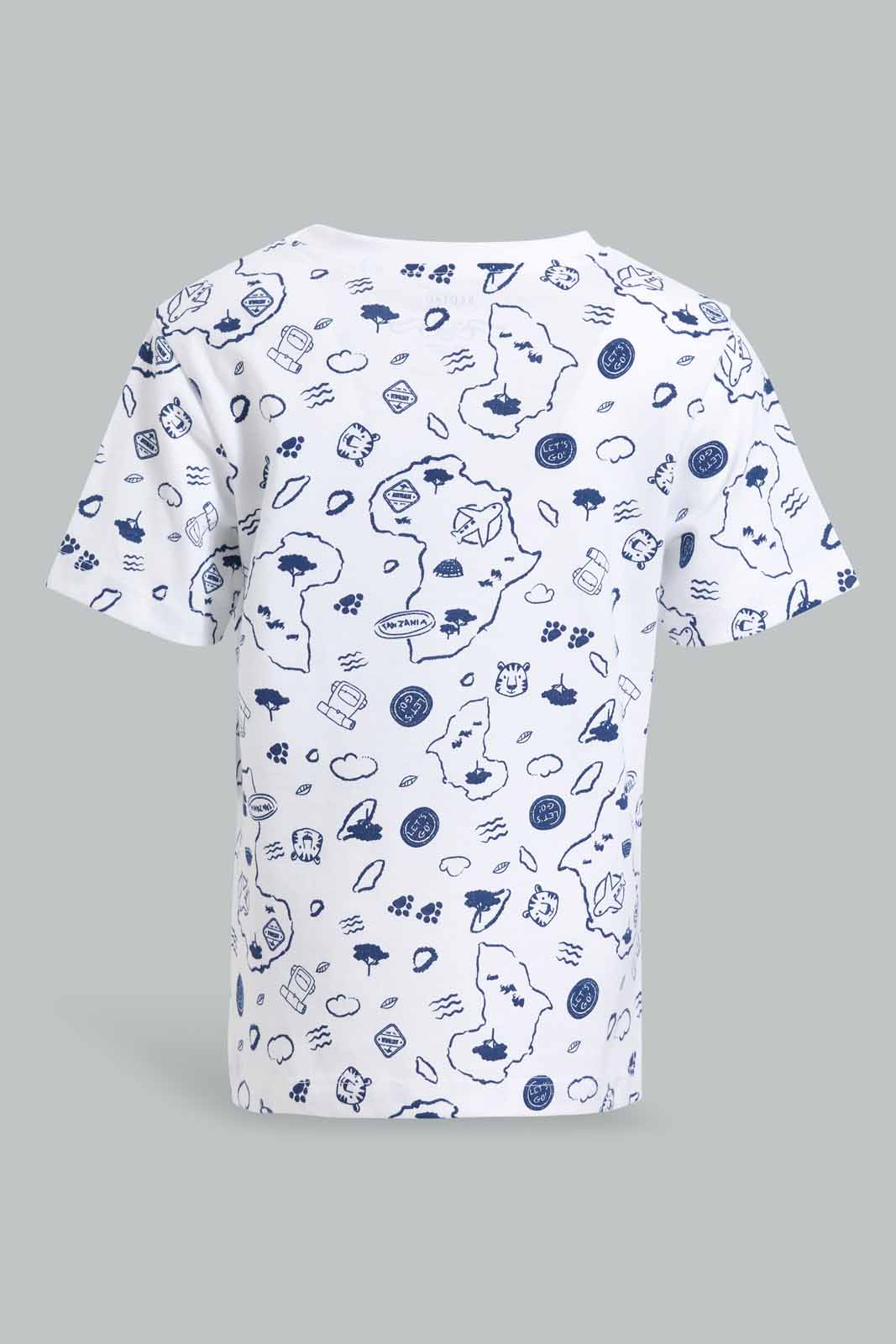 Redtag-Lemonade-Print-Front-Short-Sleeve-Tshirt-Category:T-Shirts,-Colour:White,-Deals:New-In,-Filter:Infant-Boys-(3-to-24-Mths),-INB-T-Shirts,-New-In-INB-APL,-Non-Sale,-Section:Boys-(0-to-14Yrs),-TBL,-W22O-Infant-Boys-3 to 24 Months