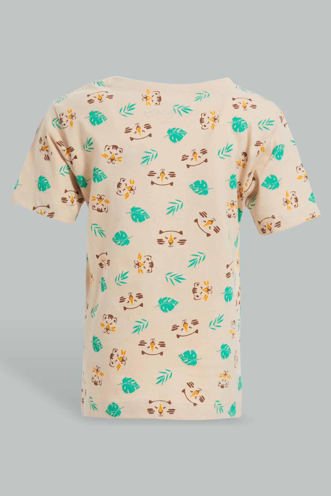 Redtag-Cream-Printed-Lion-Short-Slv-Tshirt-Category:T-Shirts,-Colour:Cream,-Deals:New-In,-Filter:Infant-Boys-(3-to-24-Mths),-INB-T-Shirts,-New-In-INB-APL,-Non-Sale,-Section:Boys-(0-to-14Yrs),-TBL,-W22O-Infant-Boys-