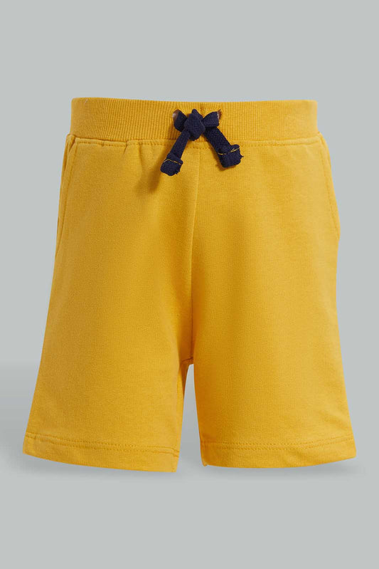 Redtag-Mustard-Active-Short-Category:Shorts,-Colour:Mustard,-Deals:New-In,-Filter:Infant-Boys-(3-to-24-Mths),-INB-Shorts,-New-In-INB-APL,-Non-Sale,-Section:Boys-(0-to-14Yrs),-TBL,-W22O-Infant-Boys-3 to 24 Months