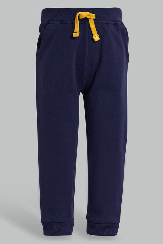 Redtag-Navy-Knit-Jogger-Category:Joggers,-Colour:Navy,-Deals:New-In,-Filter:Infant-Boys-(3-to-24-Mths),-INB-Joggers,-New-In-INB-APL,-Non-Sale,-Section:Boys-(0-to-14Yrs),-TBL,-W22O-Infant-Boys-3 to 24 Months