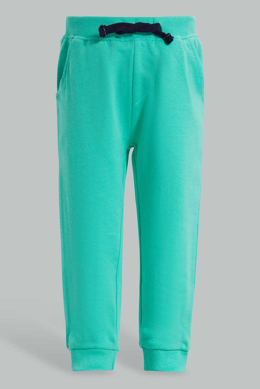 Redtag-Green-Knit-Jogger-Category:Joggers,-Colour:Green,-Deals:New-In,-Filter:Infant-Boys-(3-to-24-Mths),-INB-Joggers,-New-In-INB-APL,-Non-Sale,-Section:Boys-(0-to-14Yrs),-TBL,-W22O-Infant-Boys-3 to 24 Months