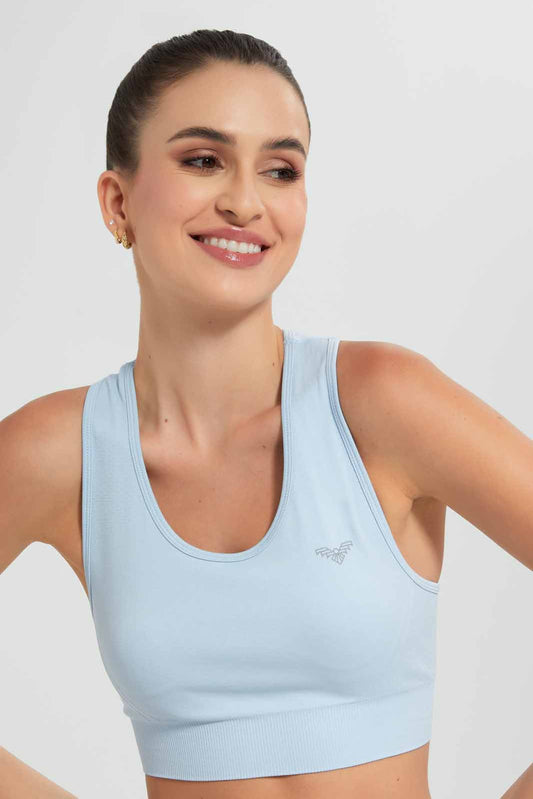 Blue Sports Bra