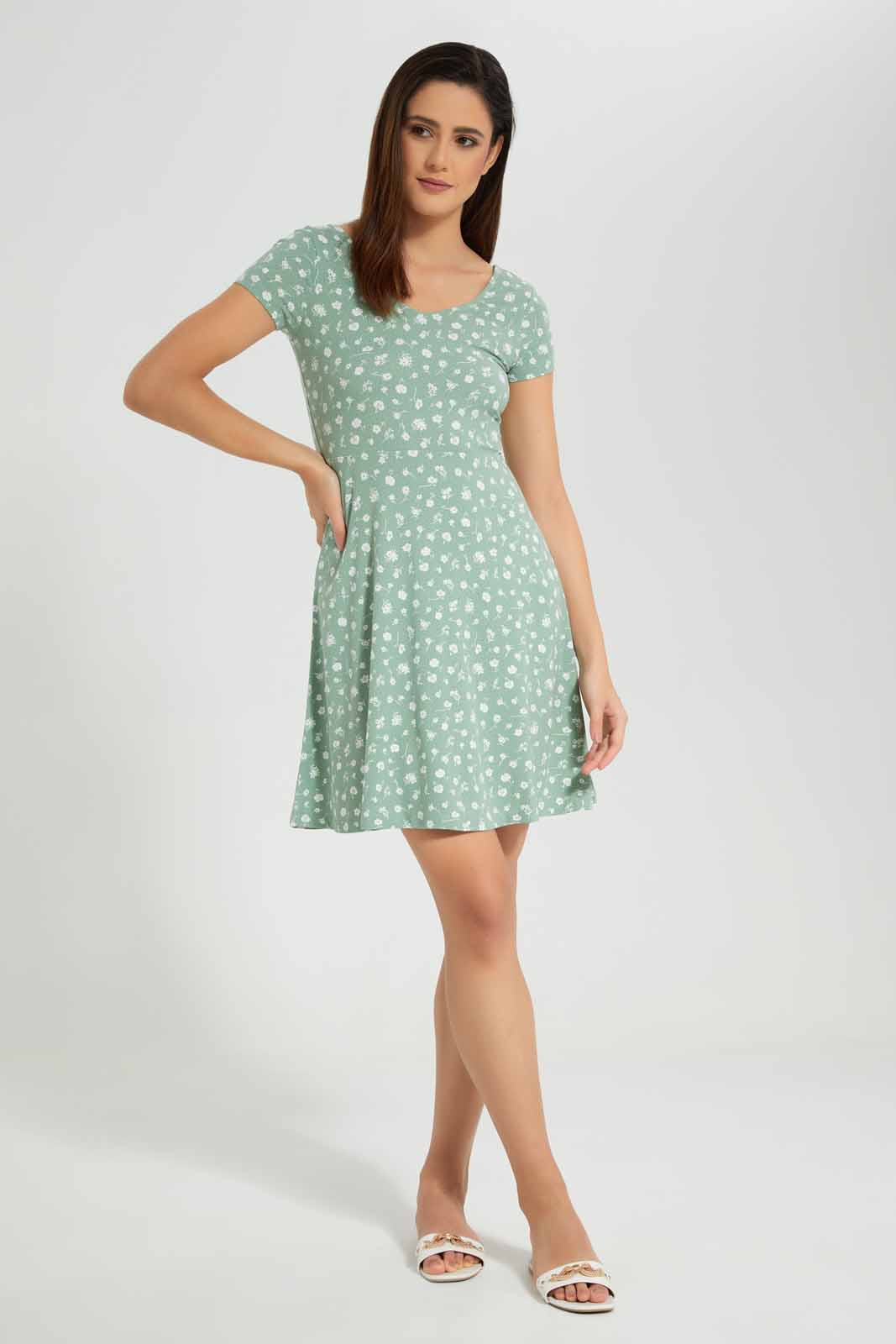 Redtag-Assorted-Printed-Skarted-Dress-Category:Dresses,-Colour:Assorted,-Deals:New-In,-Filter:Women's-Clothing,-New-In-Women-APL,-Non-Sale,-Section:Women,-W22O,-Women-Dresses-Women's-