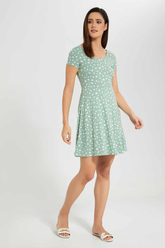 Redtag-Assorted-Printed-Skarted-Dress-Category:Dresses,-Colour:Assorted,-Deals:New-In,-Filter:Women's-Clothing,-New-In-Women-APL,-Non-Sale,-Section:Women,-W22O,-Women-Dresses-Women's-