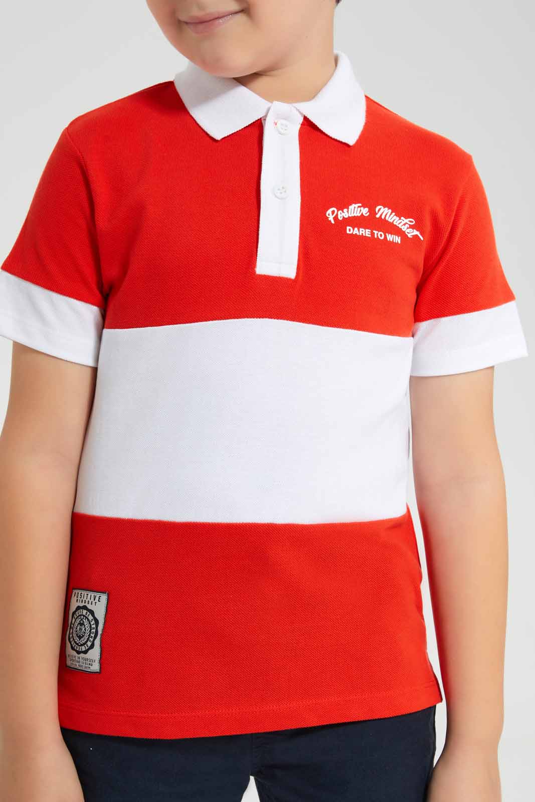Redtag-Red-Rugby-Polo-Shirt-BOY-Polo-T-Shirts,-Category:Polo-T-Shirts,-Colour:Red,-Deals:New-In,-Filter:Boys-(2-to-8-Yrs),-New-In-BOY-APL,-Non-Sale,-Section:Boys-(0-to-14Yrs),-W22O-Boys-2 to 8 Years