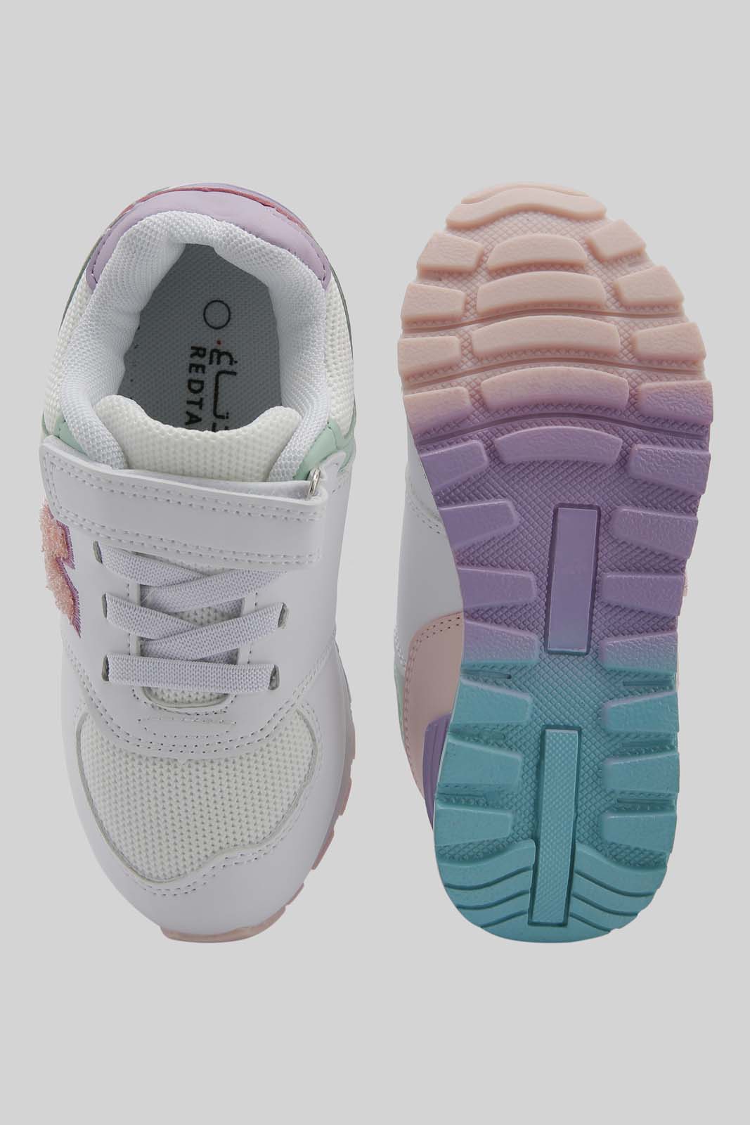 Redtag-White-Velcro-Strap-Sneaker-Category:Trainers,-Colour:White,-Deals:New-In,-Dept:Girls,-Filter:Girls-Footwear-(3-to-5-Yrs),-GIR-Trainers,-New-In-GIR-FOO,-Non-Sale,-Section:Girls-(0-to-14Yrs),-W22B-Girls-3 to 5 Years