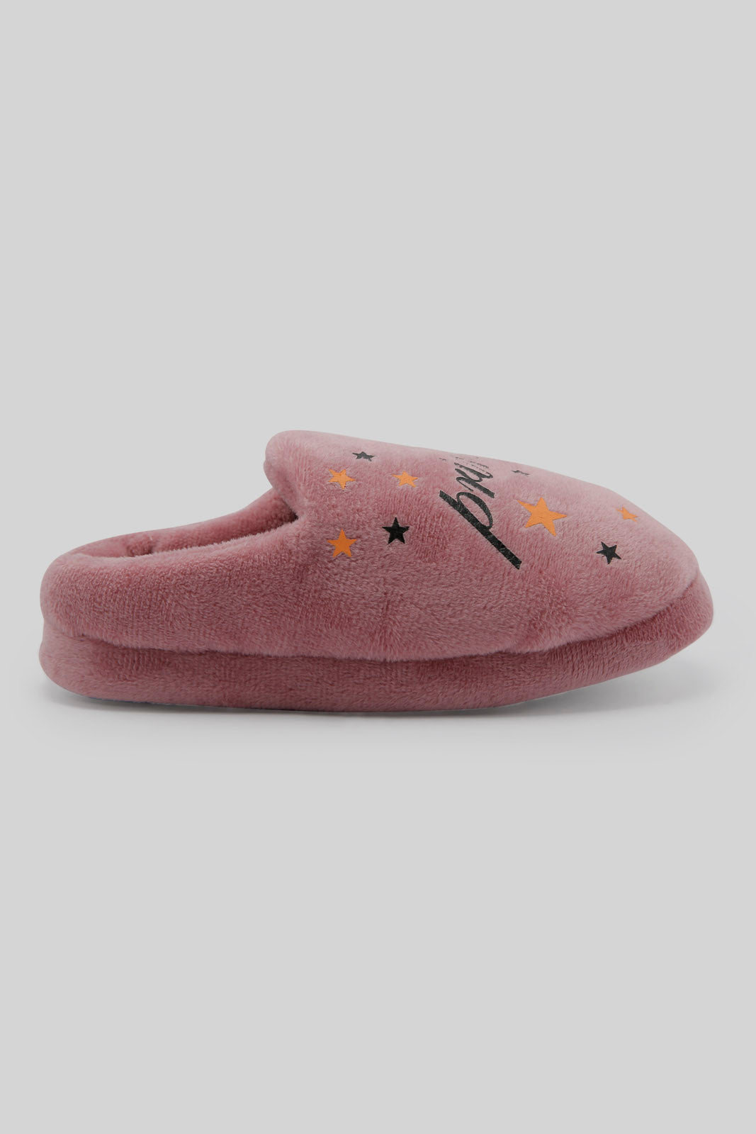 Redtag-Pink-Slogan-Slippers-Category:Slippers,-Colour:Pink,-Deals:New-In,-Dept:Girls,-Filter:Girls-Footwear-(3-to-5-Yrs),-GIR-Slippers,-New-In-GIR-FOO,-Non-Sale,-Section:Girls-(0-to-14Yrs),-W22B-Girls-3 to 5 Years