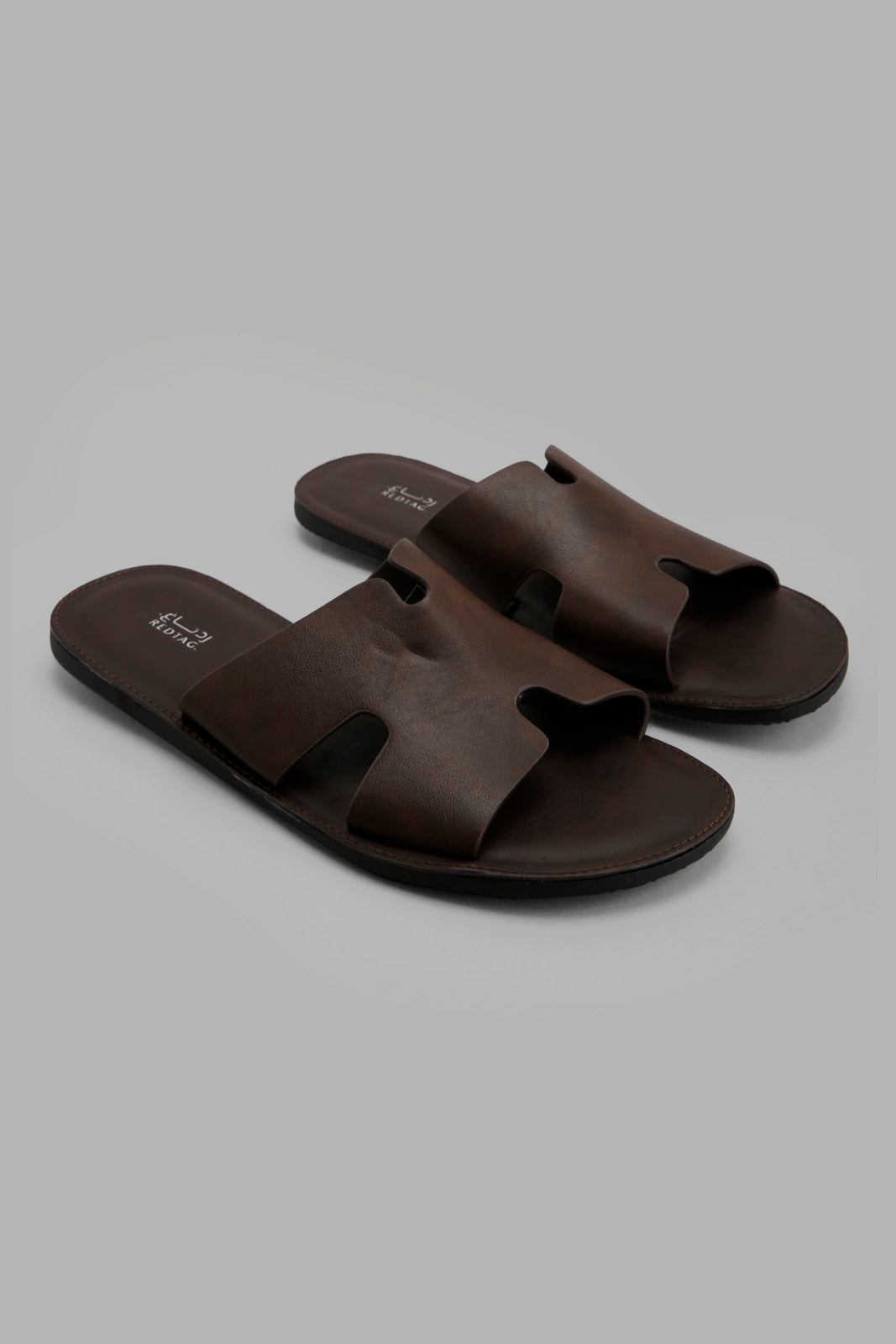 Redtag-Brown-H-Strap-Slide-Sandal-Category:Sandals,-Colour:Brown,-Deals:New-In,-Filter:Men's-Footwear,-Men-Sandals,-New-In-Men-FOO,-Non-Sale,-Section:Men,-W22A-Men's-