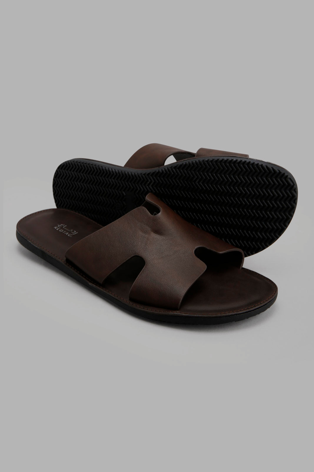 Redtag-Brown-H-Strap-Slide-Sandal-Category:Sandals,-Colour:Brown,-Deals:New-In,-Filter:Men's-Footwear,-Men-Sandals,-New-In-Men-FOO,-Non-Sale,-Section:Men,-W22A-Men's-
