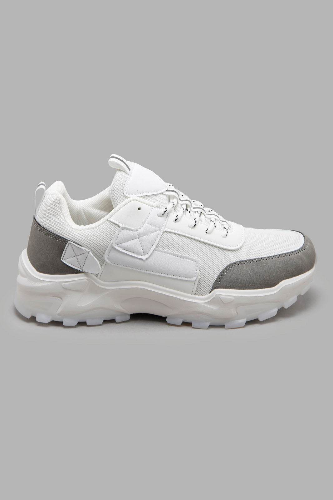 Redtag-White-Colour-Block-Trekker-Category:Trainers,-Colour:White,-Deals:New-In,-Filter:Men's-Footwear,-Men-Trainers,-New-In-Men-FOO,-Non-Sale,-Section:Men,-W22A-Men's-