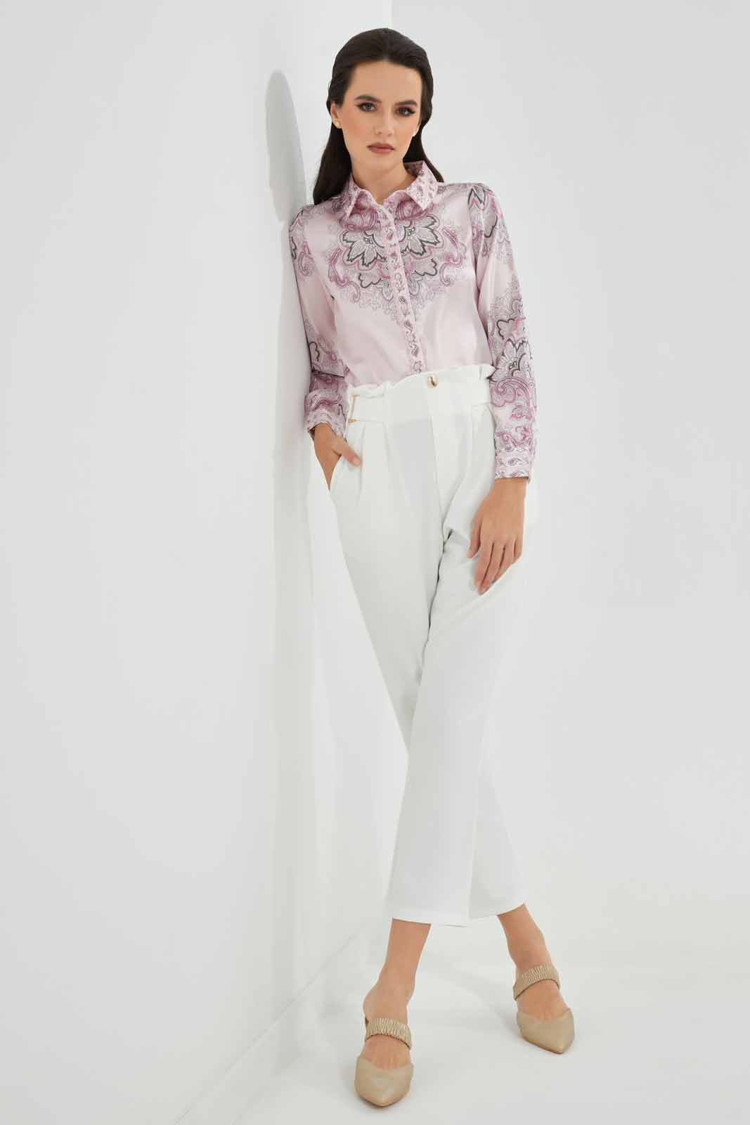 Redtag-White-Buckle-Detail-Trouser-Category:Trousers,-Colour:White,-Deals:New-In,-FF,-Filter:Women's-Clothing,-New-In-Women-APL,-Non-Sale,-Section:Women,-W22O,-Women-Trousers-Women's-
