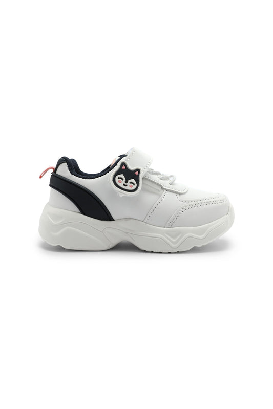Redtag-White-Velcro-Trainer-Category:Shoes,-Colour:White,-Deals:New-In,-Dept:Girls,-Filter:Girls-Footwear-(1-to-3-Yrs),-ING-Shoes,-New-In-ING-FOO,-Non-Sale,-Section:Girls-(0-to-14Yrs),-W22B-Infant-Girls-