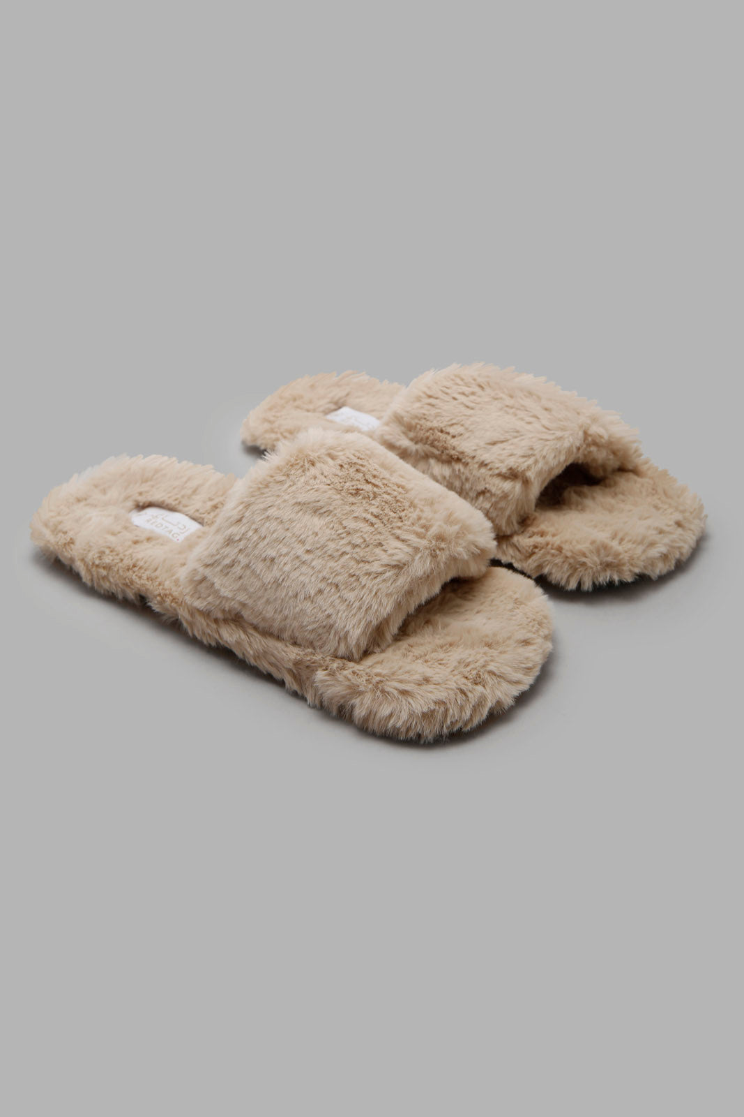 Redtag-Beige-Square-Toe-Slipper-Category:Slippers,-Colour:Beige,-Deals:New-In,-Filter:Women's-Footwear,-New-In-Women-FOO,-Non-Sale,-Section:Women,-W22A,-Women-Slippers-Women's-