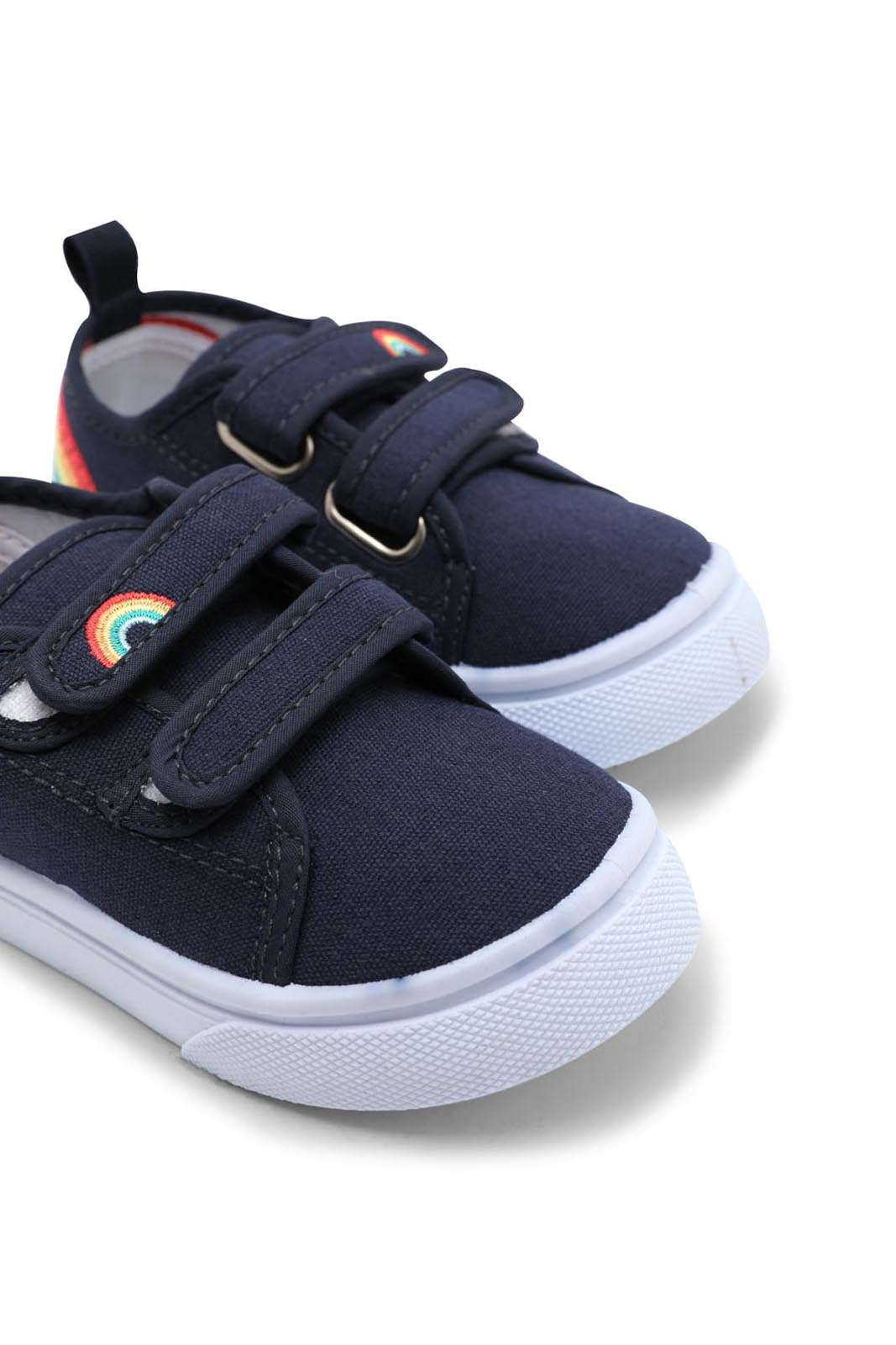 Redtag-Navy-Velcro-Strap-Pump-Category:Trainers,-Colour:Navy,-Deals:New-In,-Dept:Girls,-Filter:Girls-Footwear-(1-to-3-Yrs),-ING-Trainers,-New-In-ING-FOO,-Non-Sale,-Section:Girls-(0-to-14Yrs),-W22B-Infant-Girls-1 to 3 Years
