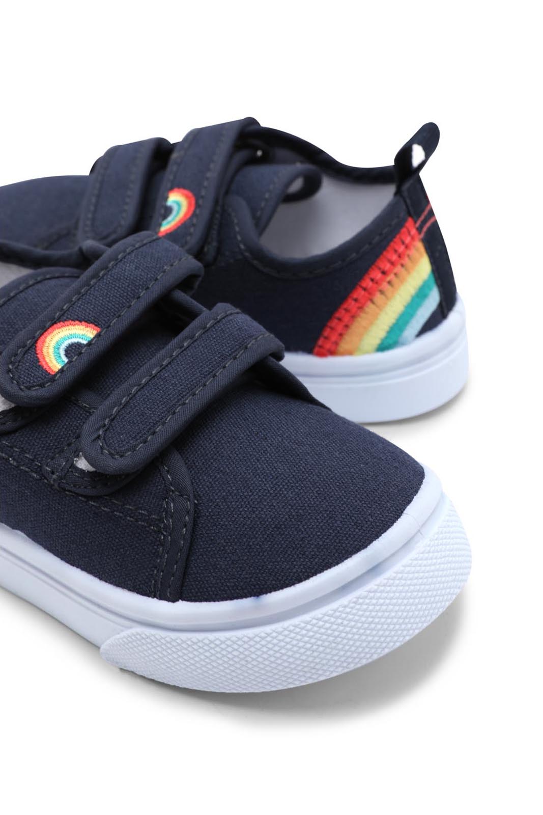 Redtag-Navy-Velcro-Strap-Pump-Category:Trainers,-Colour:Navy,-Deals:New-In,-Dept:Girls,-Filter:Girls-Footwear-(1-to-3-Yrs),-ING-Trainers,-New-In-ING-FOO,-Non-Sale,-Section:Girls-(0-to-14Yrs),-W22B-Infant-Girls-1 to 3 Years
