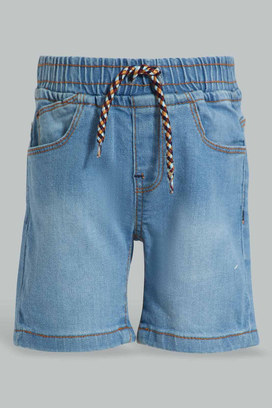 Redtag-Light-Wash-Denim-Short-Category:Shorts,-Colour:Light-Wash,-Deals:New-In,-Filter:Infant-Boys-(3-to-24-Mths),-INB-Shorts,-New-In-INB-APL,-Non-Sale,-Section:Boys-(0-to-14Yrs),-W22O-Infant-Boys-3 to 24 Months