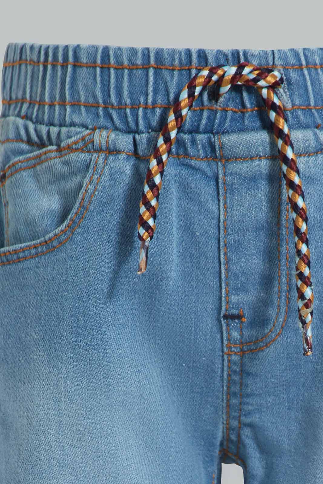 Redtag-Light-Wash-Denim-Short-Category:Shorts,-Colour:Light-Wash,-Deals:New-In,-Filter:Infant-Boys-(3-to-24-Mths),-INB-Shorts,-New-In-INB-APL,-Non-Sale,-Section:Boys-(0-to-14Yrs),-W22O-Infant-Boys-3 to 24 Months